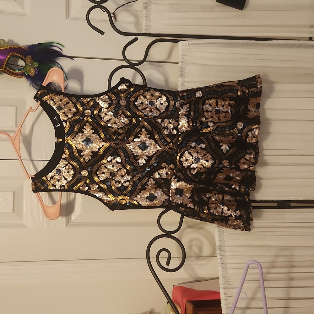 Windsor sequin peplum top